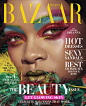 #杂志架#【Rihanna登美版《时尚芭莎》】“黎超模”Rihanna登上美版《时尚芭莎》五月刊封面及内页，彩妆天后每张脸上的彩妆全是fenty beauty，反正就是不可能发歌。 ​​​​