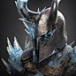 The Ice Golem, Igor Golovkov : I made this character for the cinematic  "RAID: Shadow Legends". Here are my own renders which I made for presentation.
Concept by https://www.artstation.com/liandry_kipepeo