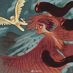 充满神秘趣味的哥特式画风
,
人物插画艺术家
,
joriouxdraws ​​​​