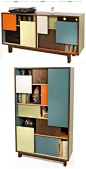 Thomas wold block party credenza bookshelf Mid Century Modern furniture: 