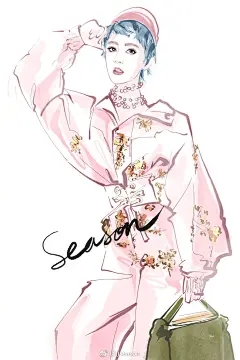 #jjseason插画#  #season时尚插画#  ----- 粉嫩少女风，你喜欢哪一款？#angelababy#   #古丽娜扎#  #刘诗诗#  #林允#  #迪丽热巴# #宋茜#  #唐嫣#   #陈乔恩#  #关晓彤# ​​​​