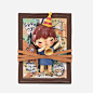Photo by Bearbrick Holyandme Toys on July 14, 2024. May be a cartoon of toy, picture frame, shadow box and text.