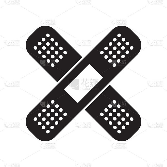 绷带标志，医疗图标