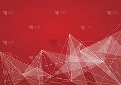 抽象红色背景与条纹。最小的旗帜。