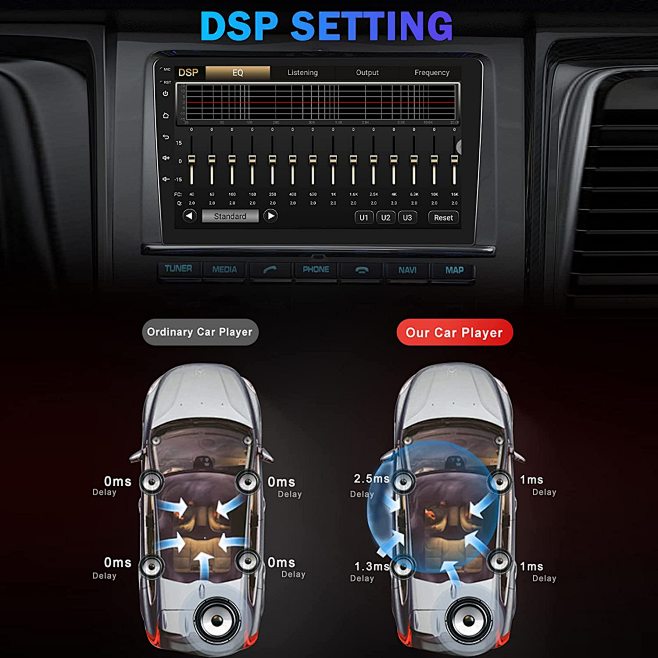 Amazon binize 2023 android 12 double din car stereo with wireless