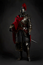 Black ornate armor knight, ℎ 