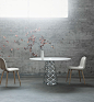 Aoyama Table - Property Furniture : A round dining table, named after a district in Tokyo famous for its fashion houses, restaurants and interesting shops is where Danish-French architect and designer, Paul Leroy found his inspiration for the table. Conse