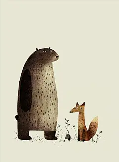 #插画设计# 加拿大绘本作者 Jon Klassen 作品。 ​​​​