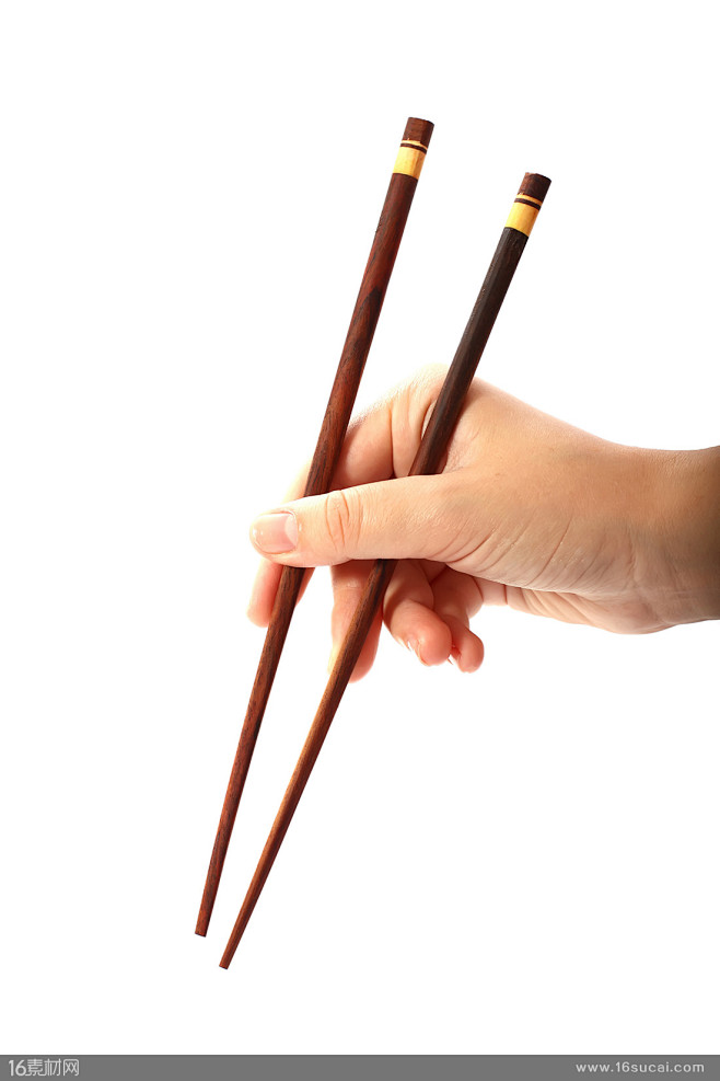 拿着筷子的手部动作高清图片