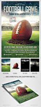 FootBall Game Flyer Template - Sports Events