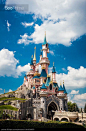 Cinderella Castle @ Parc Disneyland - stock photo