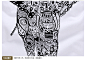 拓路者 大象复古民族图案新款男士纯棉圆领T恤中国风T恤男短袖潮-tmall.com天猫