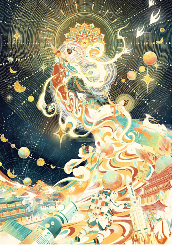 敦煌IP活动作品展示模板