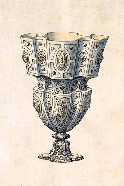 文艺复兴时期金银器彩铅作品cci中国动漫插画