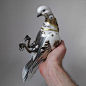 雕塑家Igor Verny作品  通过废金属、自行车链条、古老的银器做成栩栩如生的动物雕塑#V影响力峰会##原创设计秀# ​​​​
