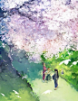 #樱花# 一组樱花系列的壁纸图有爱自取！！！