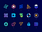 Blockchain glyphs d