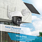 Amazon.com : Security Camera Wireless Outdoor, Solar Powered 2.4G WiFi 360° View Pan Tilt Strobe Light/ Spotlight Home Security System with Motion Detection and Siren, Two-Way Audio, IP65, Clear Night Vision : Electronics