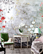 Hand painted panels by de gournay: 