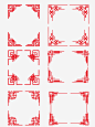 中国风红色边框高清素材 中国风 复古 红色的 边框 免抠png 设计图片 免费下载