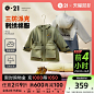 Q21儿童三防派克棉服男女童宝宝秋冬装加厚保暖棉袄防水防污外套-tmall.com天猫