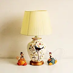 手绘富贵鸟高温陶瓷工艺台灯