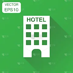商务,酒店,计算机图标,分离着色,白色,公寓,建筑外部,概念,房屋,城镇