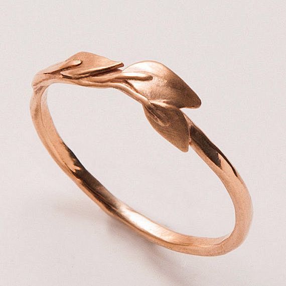 Leaves Ring - 14K Ro...