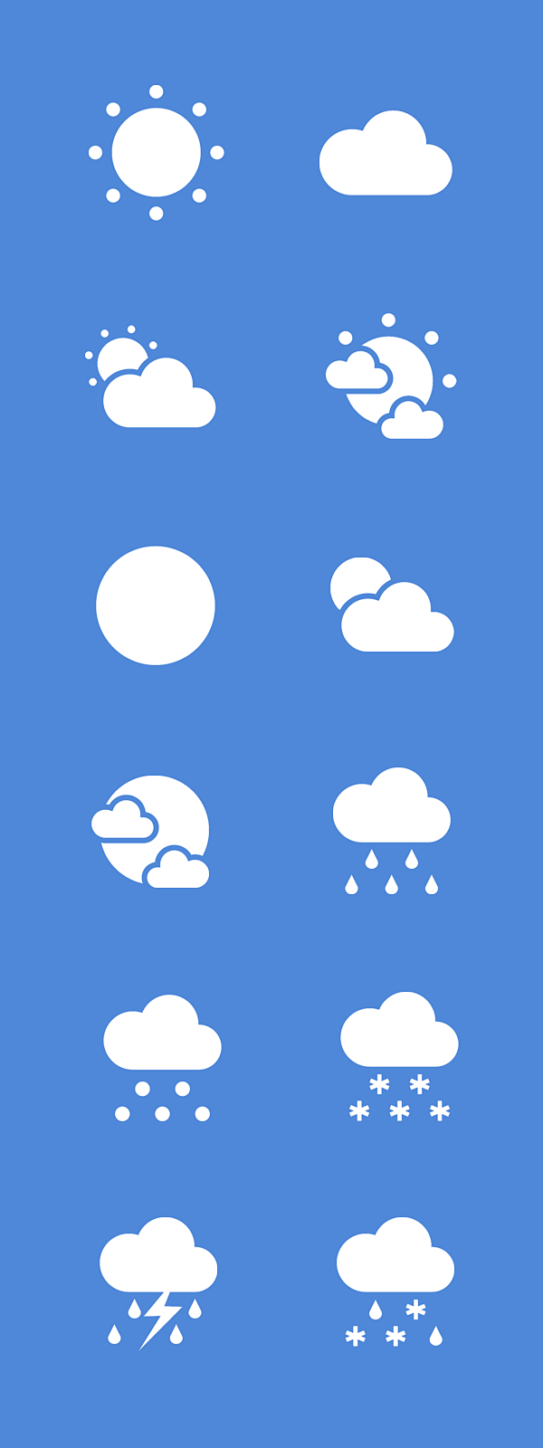 Flat Weather Icon Se...