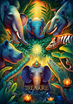 AI动物世界海报