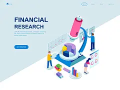 多种类型的时尚高端的2.5D等轴等距应用程序APP UI KITS开发着陆页海报插画banner设计模板大集合