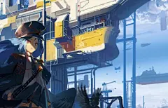 练习 海边少女战士 3440x1440动漫壁纸