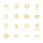 花纹花卉，水疗养生SPA，logo标志矢量图素材