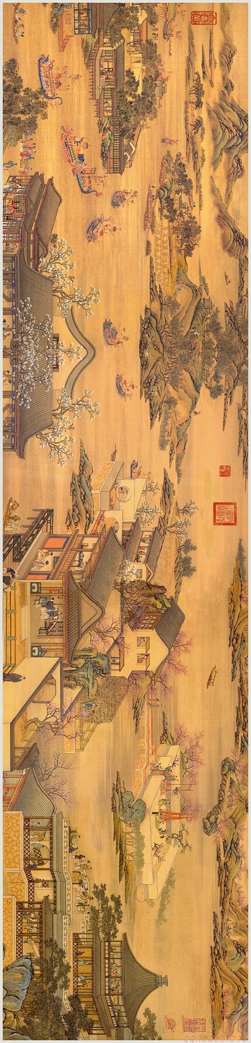 《十二月令图轴》中国台湾故宫博物院藏清代院本《十二月令图轴》系绢本，浅设色画。画作原尺寸：纵175.0公分，横97.0公分。图中虽未题作者姓名 ...
