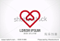 heart inside   love vector logo ...