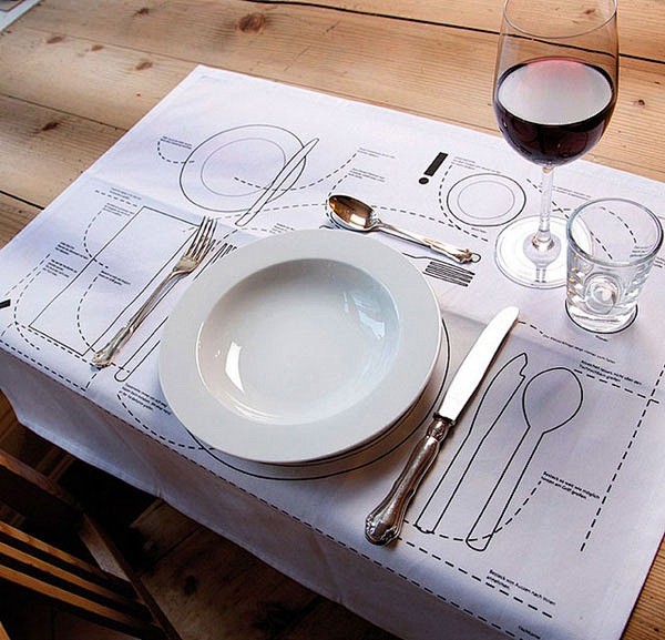 13款风格各异的创意餐桌布 | Icec...