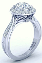 HALO DIAMOND ENGAGEMENT RING 1493