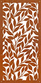 DECORATIVE METAL SCREENS CORTEN LASER CUT GARDEN SCREEN - D13  600 X 1200 1.6mm: 