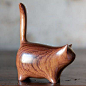 栩栩如生的极简小动物木雕 /来自法国艺术家Perry Lancaster