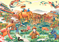 茶艺传承||国潮茶叶包装插画设计长卷-古田路9号-品牌创意/版权保护平台