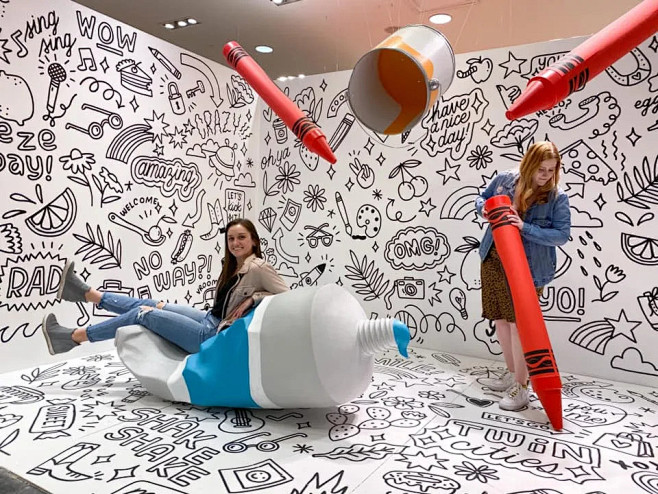 合影墙拍照墙打卡点互动拍照网红打卡3508