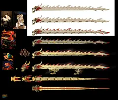 暗裔剑魔 亚托克斯：光影巨翼 皮肤龙年元素设计（英雄联盟手游）——Art：Noodle Li（Noodle面君 @微博）——【春节主题皮肤】