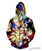 Dragon Ball Z Zip-Up Hoodie - RageOn! - The World's Largest All-Over-Print Online Store: 