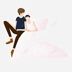 彩色创意结婚婚姻卡通插画 免费下载 页面网页 平面电商 创意素材