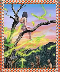 【日本女画家Naomi Okubo大久保如彌插画作品欣赏】
Naomi Okubo 大久保如彌1985年出生的日本画家，现居美国。她毕业于Musashino Art University武藏野美术大学。她的作品很大程度上受了时尚的影响，有种装饰的感觉，但图案隐藏在葱郁奇特的组合里。主体物以非常独特、非传统的面貌表现出来。她的作品是非传统的、独特的，却用了一种意想不到的雅致的方式来描绘。