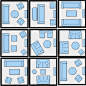 设计知识点，9种沙发摆放方式平面布局图。
