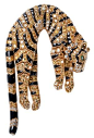 Articulated tiger brooch by Cartier. Sold to  Barbara Hutton in 1957.