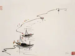 12782528579551、中国风、ppt、古风手、安静