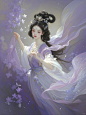 国风壁纸/眉如远山横黛色，眼若秋波漾潋滟 - 小红书