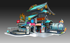 扒拉巴拉采集到科幻建筑